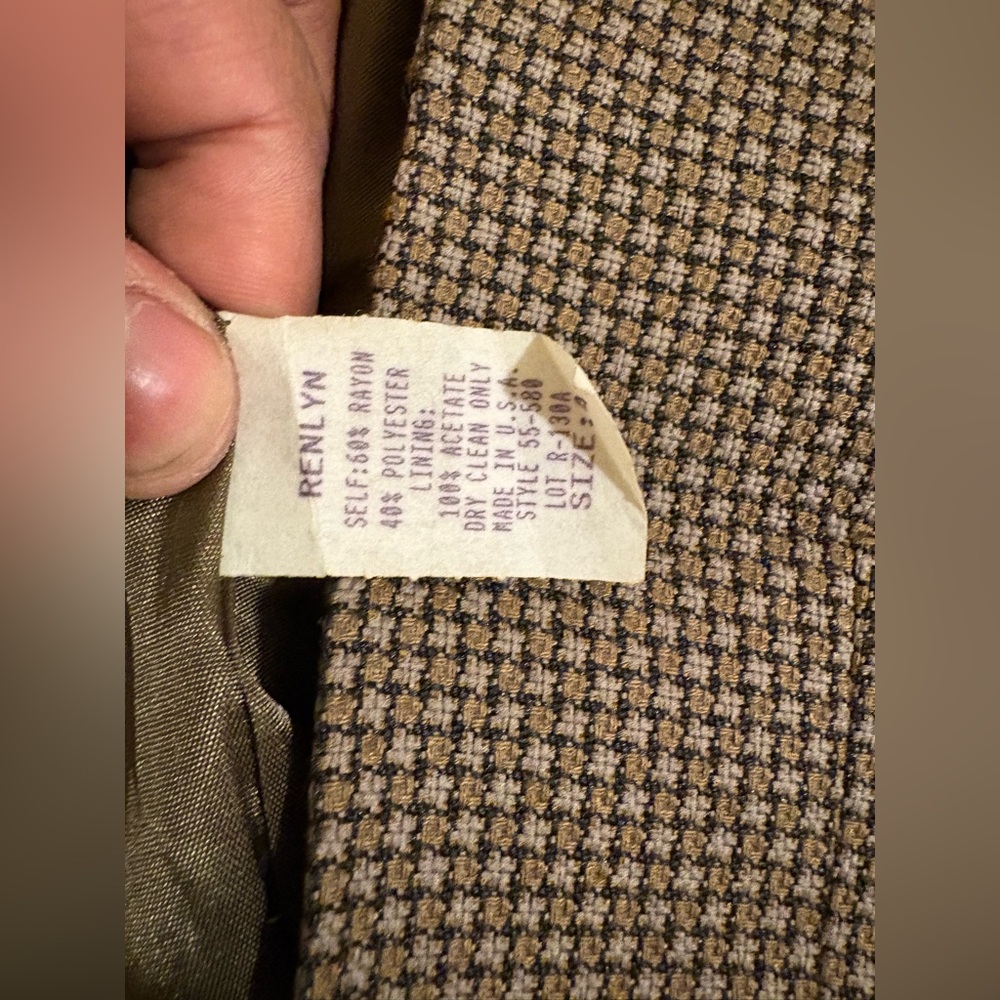 Women's Tailored Gray Patterned Coat - image 4